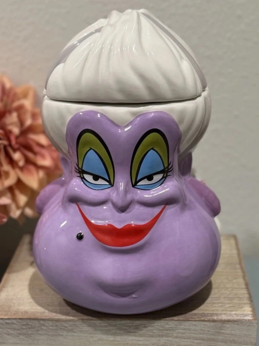 Ursula Little Mermaid Figural Cookie Jar with Lid Disney